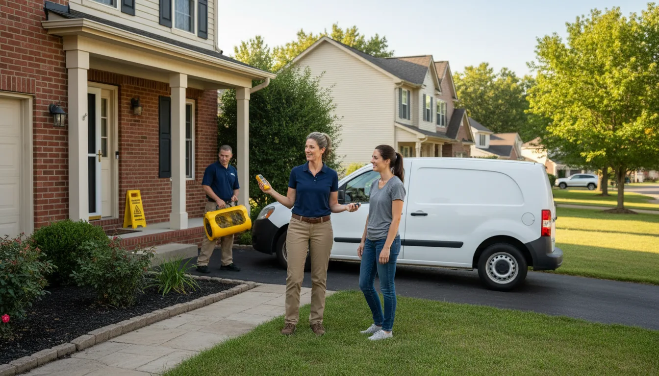Water restoration image for Dehumidification And Cleanup Services in Wabash, AR